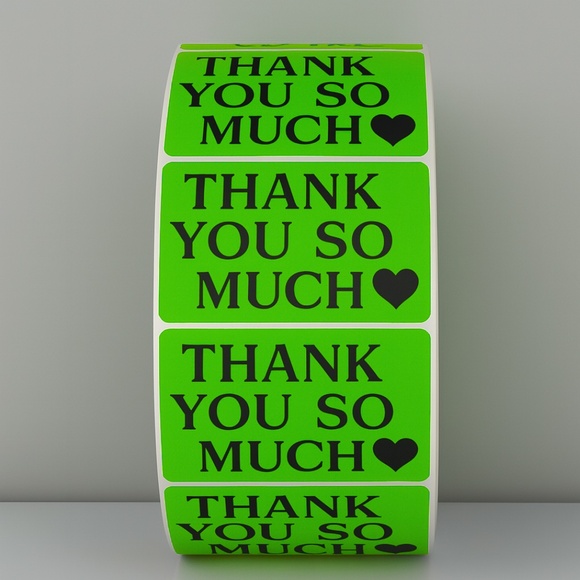 Thank You So Much Stickers – Heart Labels for Small Business Packaging Orders - Picture 8 of 11